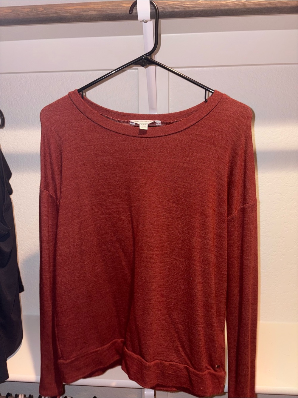 American Eagle Outfitters Rust Orange Crewneck Sweater